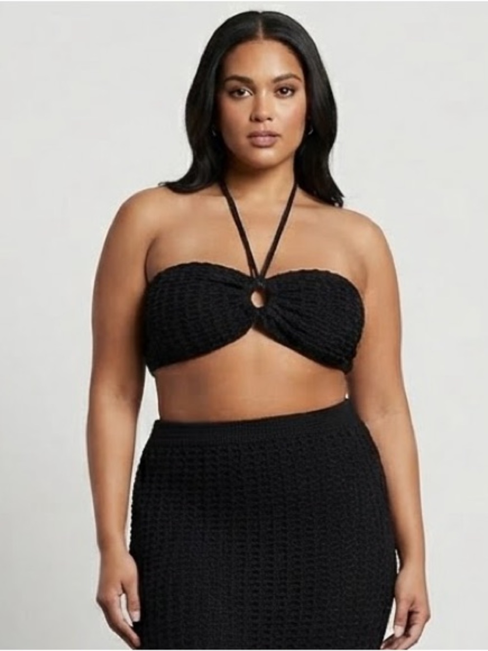 ASOS DESIGN Ring Bandeau Beach Cropped Top